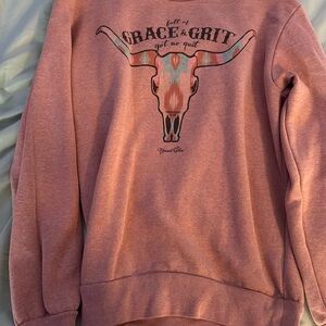 Pink Bull Graphic Sweatshirt